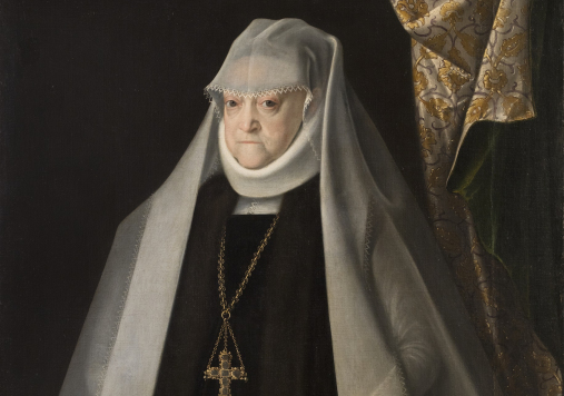 Portret królowej Anny Jagiellonki w białym welonie