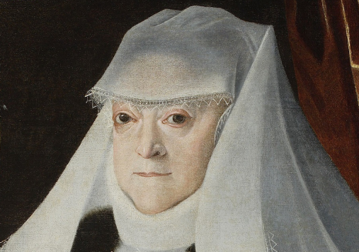 Portret królowej Anny Jagiellonki w białym welonie