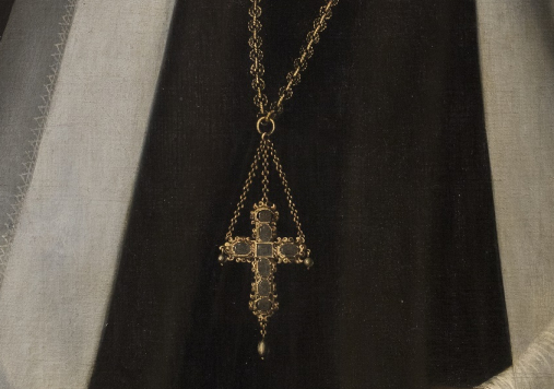 Portret królowej Anny Jagiellonki w białym welonie