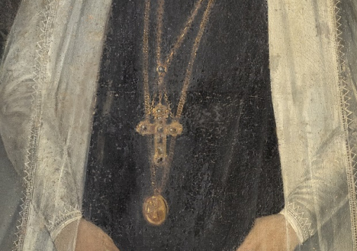 Portret królowej Anny Jagiellonki w białym welonie