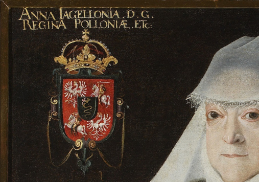 Portret królowej Anny Jagiellonki w białym welonie