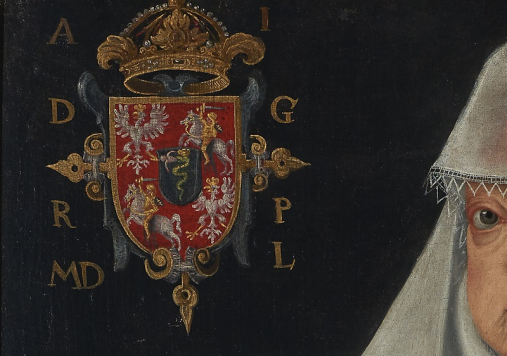 Portret królowej Anny Jagiellonki w białym welonie