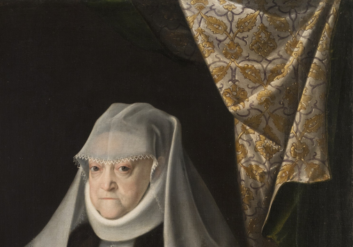 Portret królowej Anny Jagiellonki w białym welonie